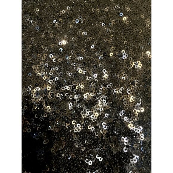 Julia Jordan Black Sequin Sheath Long Sleeve Cocktail Party Event Dress, Size 6 - Picture 8 of 8
